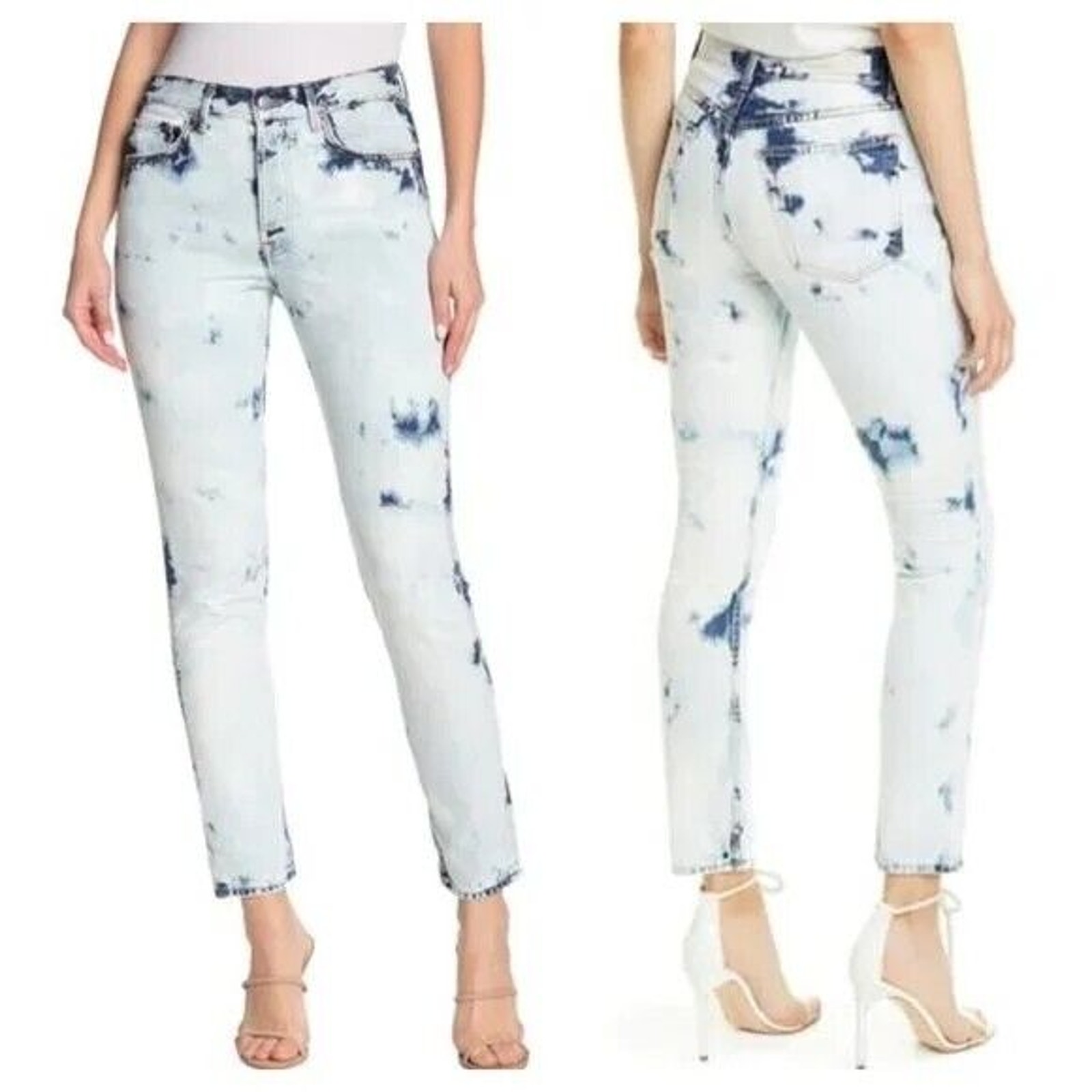 Grlfrnd High-Rise Acid Wash Skinny Jeans Size 25